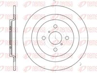 Remsa 2X Bremsscheibe Hinten Ø278Mm Voll FüR Toyota Yaris Daihatsu Charade P9