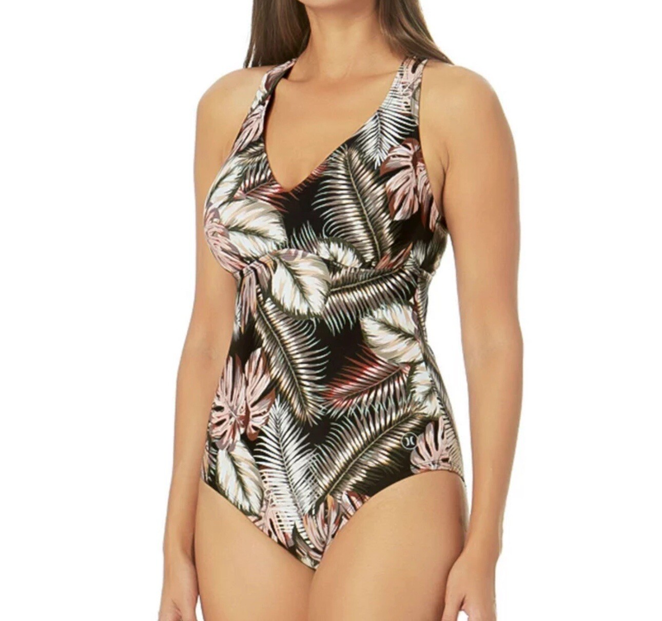 One-Piece Swimsuit 4-Way Stretch Ladies'  Size Small UPF 50+ Hurley-image
