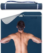 Extra Wide Yoga Mat for Men Women 72"L X 36"W Non Slip Fitness  Exercise Mat