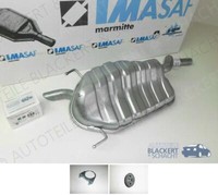 Imasaf ESD Auspuff Endtopf+Anbauteile für Lancia Ypsilon 1.4 + 1.4 16V 2003-2011