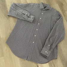 Polo By Ralph Lauren Estate Classic Fit Mens Size 16 L Button Down Shirt Plaid