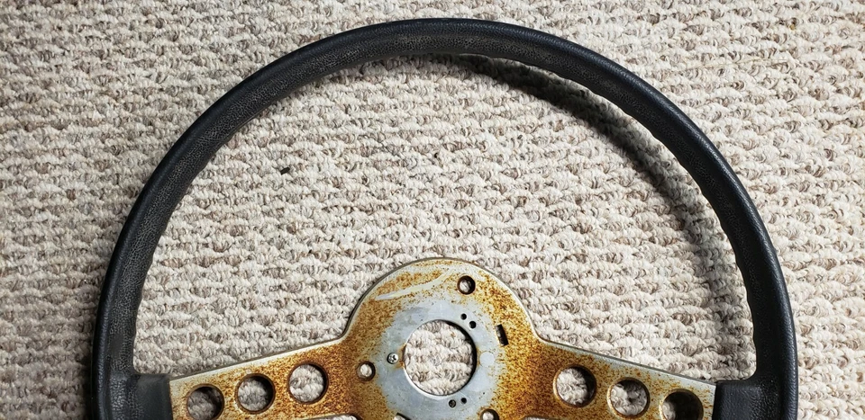 Volante de carrocería Mopar E 1970-1974 y tapa de botón de bocina Plymouth Cuda Dodge Foto 3 de 4