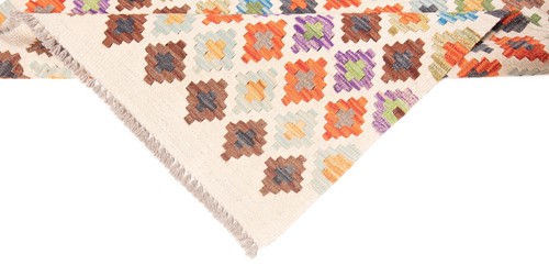 Kilim Afghan 295x87 CM Hand-Woven Oriental Carpet Kilim Wool Carpet Rug Runner - Picture 8 of 11