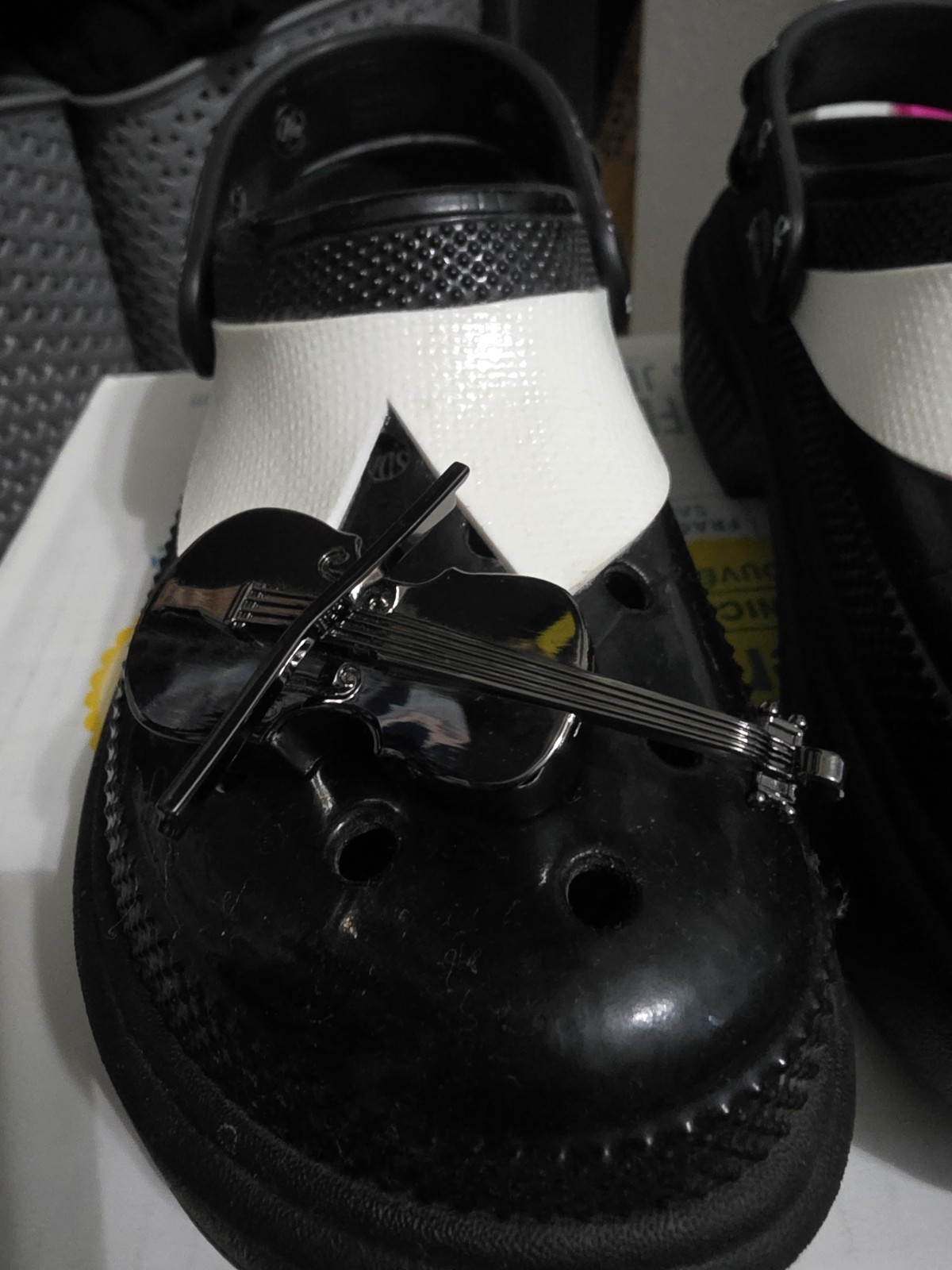 Wednesday Addams Stomp Clogs Crocs Black Platform Slingback image 2