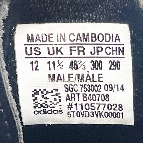 Scarpe da calcio Adidas uomo F10 Adizero B40708 nere con tacchetti taglia 12 - Foto 8 di 12