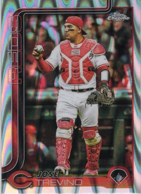 #ad 2025 Topps Chrome Update Jose Trevino #USC2 Reds Ray Wave Refractor $0.99