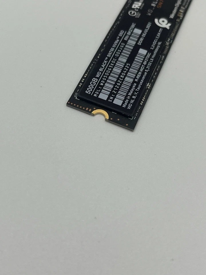 WD Black 500GB SSD SN750 NVMe M.2 Internal Solid State Drive WDS500G3X0C - Image 4 of 4