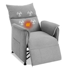 Elertric Recliner Chair with Massage and Heat, Adjustable Single Recliners