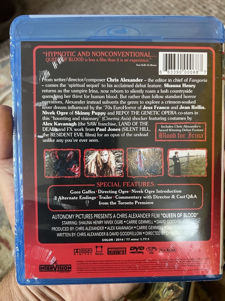 Vampire Red Code Queen of Blood - Vampire Horror - Severin Films Intervision Blu-ray ...