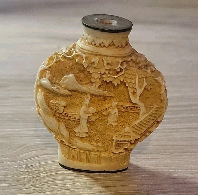 象牙古董中国鼻烟壶| eBay
