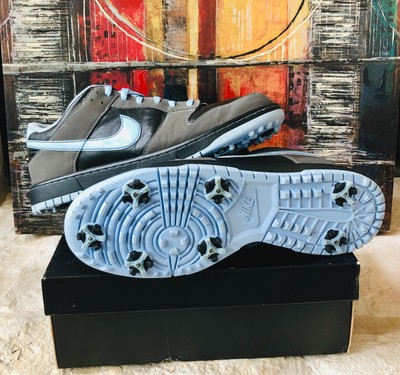 Nike Dunk NG Low Golf Shoes Spikes Black Light Blue 484294-001