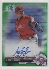 2017 Bowman Chrome Prospect Green Refractor 99/99 Alberto Tirado Auto 2f9