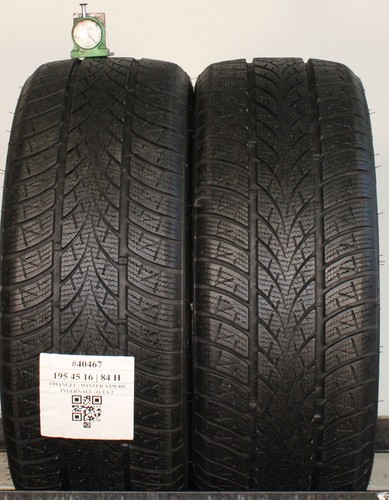2 PNEUMATICI 195 45 R 16 TRIANGLE INVERNALE AL 75% GOMME USATE #ADRIATICA - Foto 2 di 3