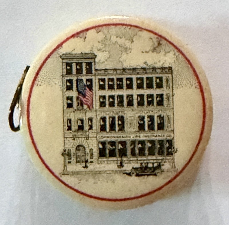 Vintage Louisville, Kentucky Common Life Insurance Building 1 3/8” Tape Measure
