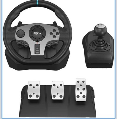 PXN V9 Racing Wheel Set w/ Pedals & Shifter, Wired for PC, Paddle Shifter