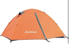 BISINNA 2 Person Camping Tent Lightweight Backpacking Tent Waterproof Windproof