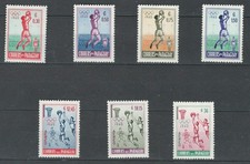 PARAGUAY LATIN AMERICA OLYMPICS GAMES VOLLEYBALL 1960 MNH SET LOT (SPO 650)