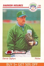 1991 Line Drive AAA #141 Darren Holmes Denver Zephyrs Baseball