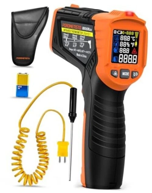 4 in 1 Temperature Gun - 4 Types of Alarm - 58-1472°F Measure
Opens in a new window or tab