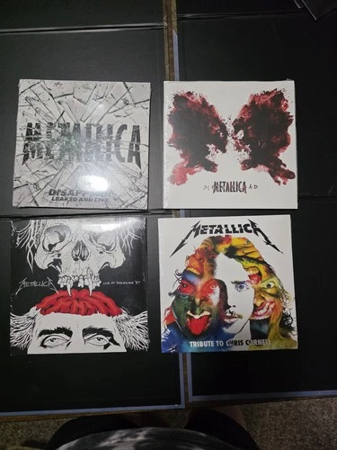 Set of 7” Metallica Vinyl Club records. 1-2-3 and 4.  New, factory sealed.