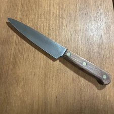 LamsonSharp Chef Knife 11" No. 635 Hi-Carbon Blade USA Wood Handle Full Tang