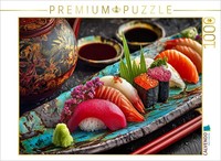 Calvendo Puzzle Sushi, Colorful Japanese Masterpieces | 1000 Pieces, Finished Si