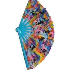 Disney Parks Jumbo Folding Hand Fan Mickey Minnie Mouse Pride Rainbow Collection