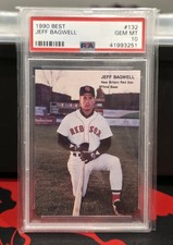 1990 Best Jeff Bagwell #132 New Britain PSA 10 -RARE, Pop 36 -1stMiLBcard, HoFer