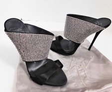 Giuseppe Zanotti Crystal Embellished Mules Sz 37.5