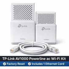 TP-Link TL-WPA7510 AV1000 Gigabit Powerline WiFi Kit AC750 Factory Reset