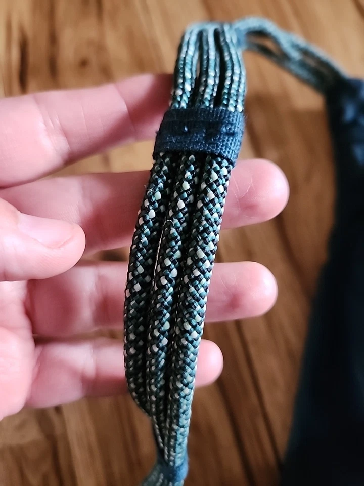 KAVU Bolso Bandolera Cuerda Azul Lona Bandolera Mochila Bolso Viaje Caminata Caminar Correr Foto 4 de 4