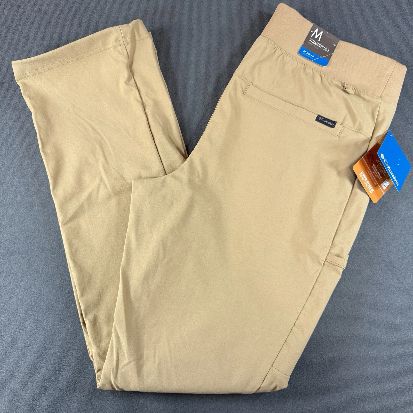 NEW Columbia Women's Trail Straight Leg Active Fit Pants Canoe (Tan) Size Medium