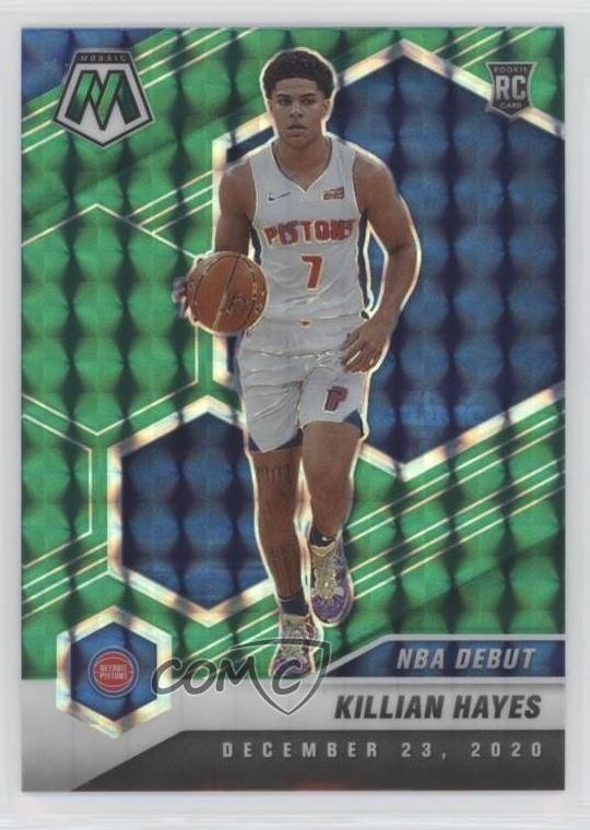 2020-21 Panini Mosaic NBA Debut Green Prizm Killian Hayes #270 Rookie RC 0a3