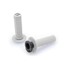 TORC 1 DEFY MX HOLE SHOT LOCK ON GRIPS 1/2 WAFFLE WHITE 3755-0102