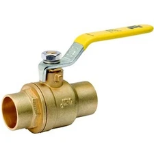 MUELLER INDUSTRIES 107-844HC Ball Valve 3/4" Forged Brass 600 WOG Solder