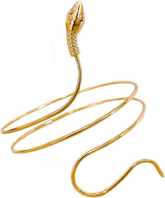 Snake Upper Arm Cuff, Punk Coiled Snake Spiral Upper Arm Cuff Armlet Armband Ban