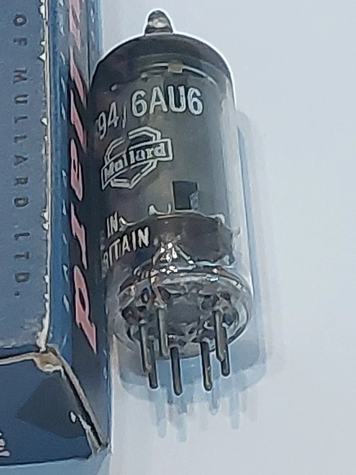 Tubo de vacío Mullard 6AU6 EF94 - Blackburn Reino Unido julio 1961 - código B1G - caja original - probado St Foto 4 de 4
