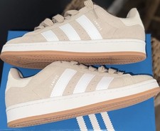 NWT Adidas Big Kids' Grade School Campus 00s Shoes, Beige/White Size 7 US RV 90