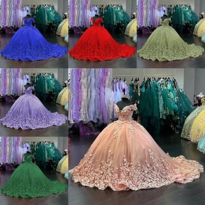 HOT SALE Quinceanera Dresses Sweet 15 16 Vestidos De 15 Años Floral Ball Gowns