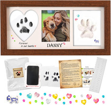 Paw Print Frame Kit for Dog/Cat,Pet Paw Print Impression Kit with Customization