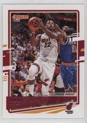 2020-21 Panini Donruss Press Proof Silver 63/349 Jimmy Butler #189 0ht6