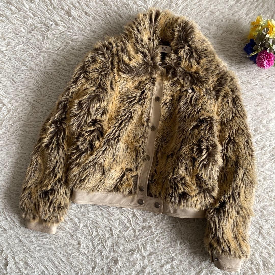 MARYAM NASSIR ZADEH Leather Faux-Fur Trim Jacket | eBay
