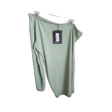 Pretty Little Things Dress New With Tags Sage Green One Shoulder Bodycon