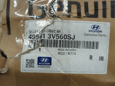 New OEM Genuine Hyundai Drive Shaft Front RH 2013-2017 Azera