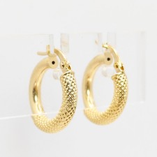 Orecchini oro 18 kt uomo/donna 18 carati 750/1000 gioiello unisex elegante