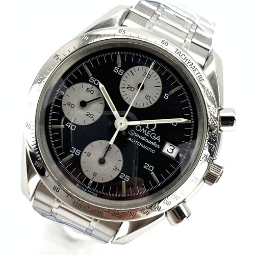 OMEGA Speedmaster 3511.50 Black Dial SS Automatic Date JDM Pre-owned Watch Men's