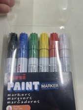 Uni 6-Pack Paint Markers Medium Line New In Package