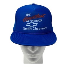 Chevrolet Trucker Snapback Hat Cap The Heartbeat of America Mesh Chevy Vintage