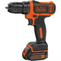 Black & Decker Kompakt Bohrschrauber 10,8V Lithium Akku BDCDD12K-QW