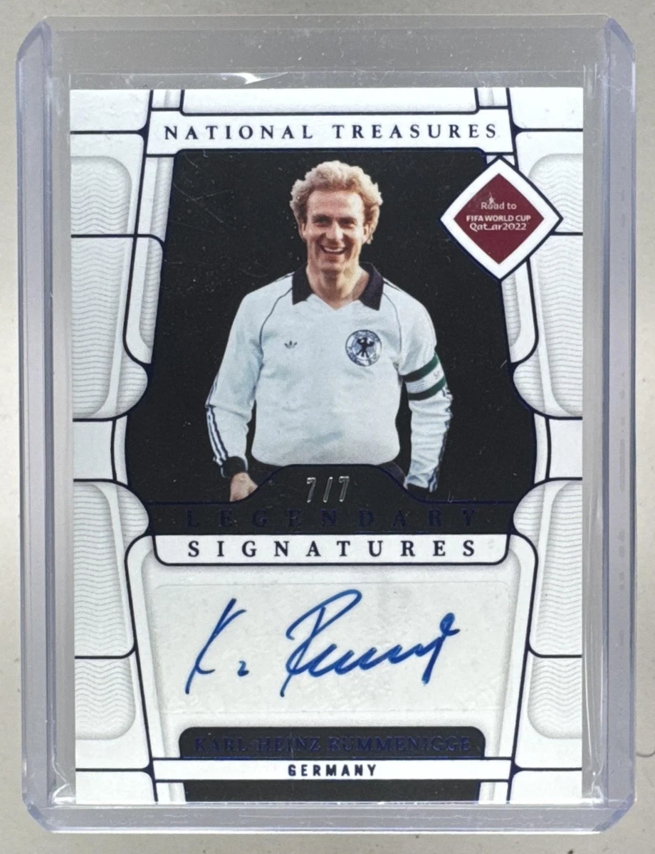 Karl-Heinz Rummenigge Autographed Soccer Sports Trading Cards